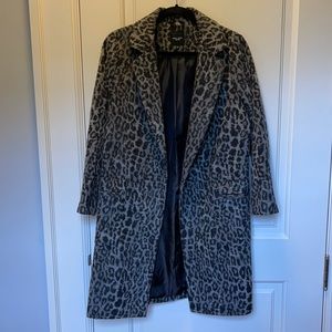 Petit Leopard print overcoat